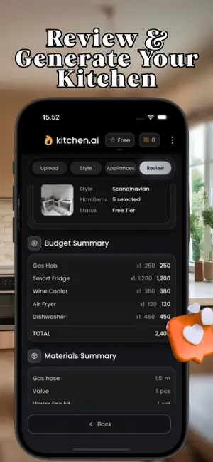 AI Kitchen Designer & Budget screenshot 2