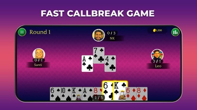 CallBreak - Offline Card Game Screenshot