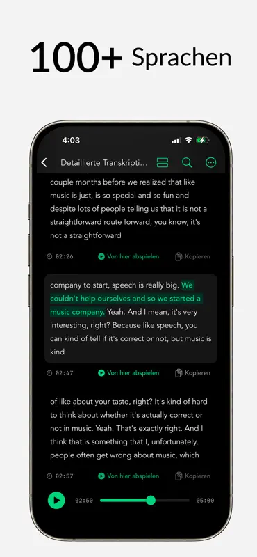 Whisper Notes: Sprache zu Text screenshot 3 of 4