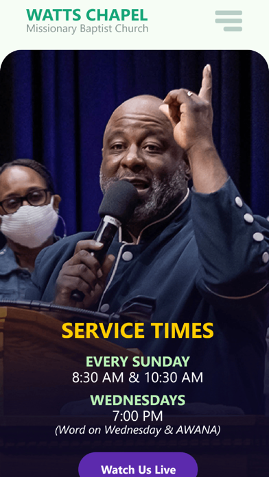 Screenshot 1 of Watts Chapel App