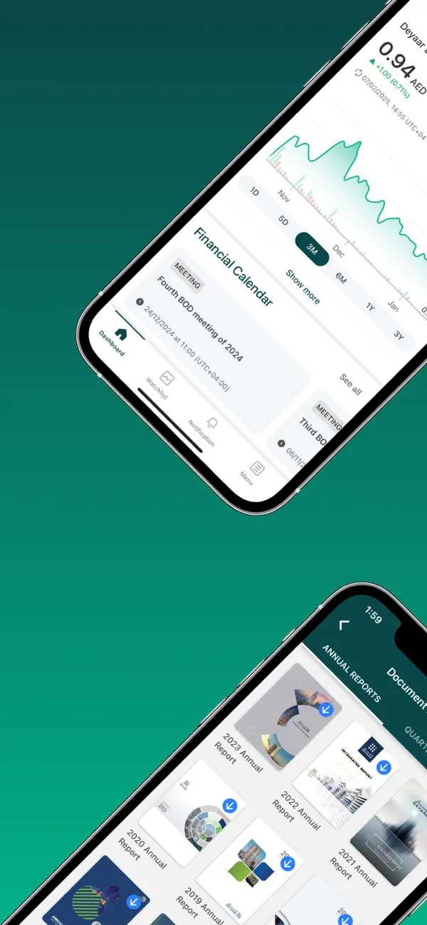 Screenshot #1 pour Deyaar Investor Relations