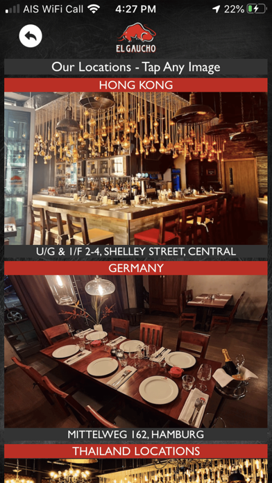 El Gaucho Steakhouse Asia Screenshot