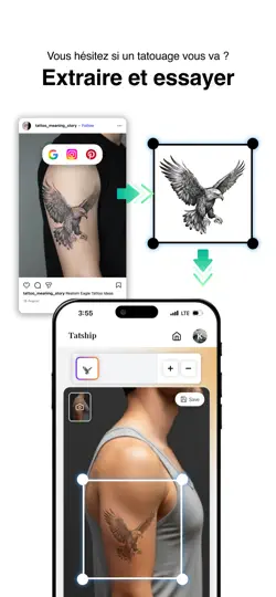 Capture d'écran de Tatship: Simulateur Tatouage sur iPhone 4