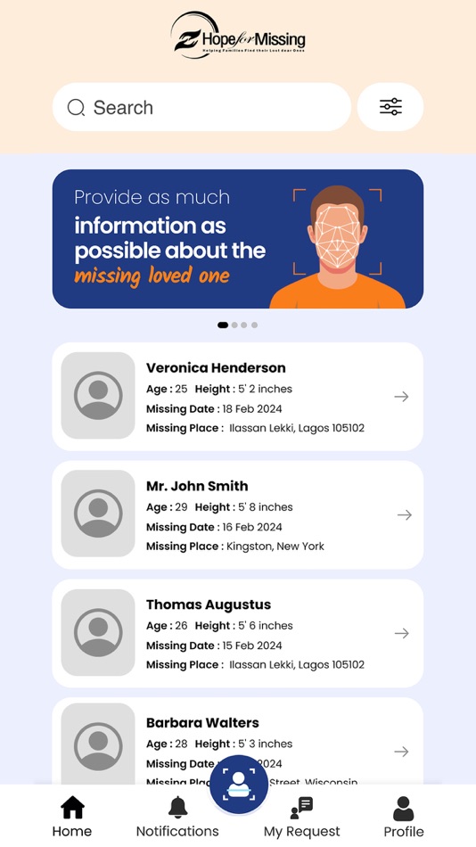 #4. Hope For Missing (iOS) 由: Gurpreet Singh