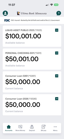 Ultima Bank Mobile Screenshot 2 of 5