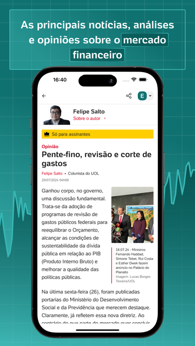 UOL Cotações para iPhone Screenshot