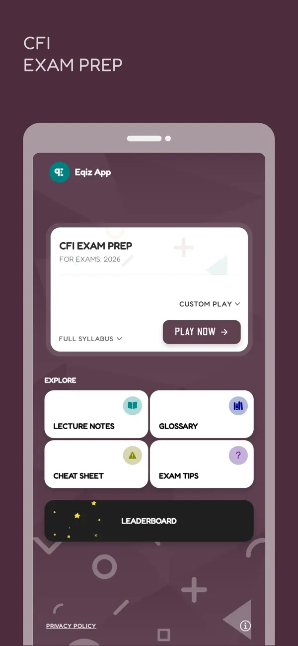 Screenshot #1 pour CFI Financial Prep: with AI