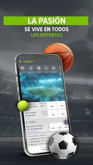 Captura de pantalla de Codere: Apuestas Deportivas ES en iPhone 3
