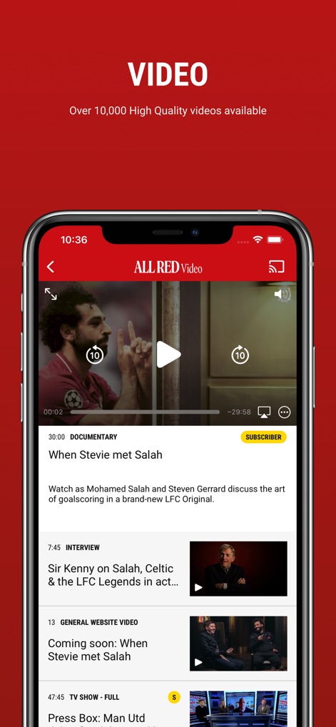 ALL RED Video Official App - Sports App | MWM