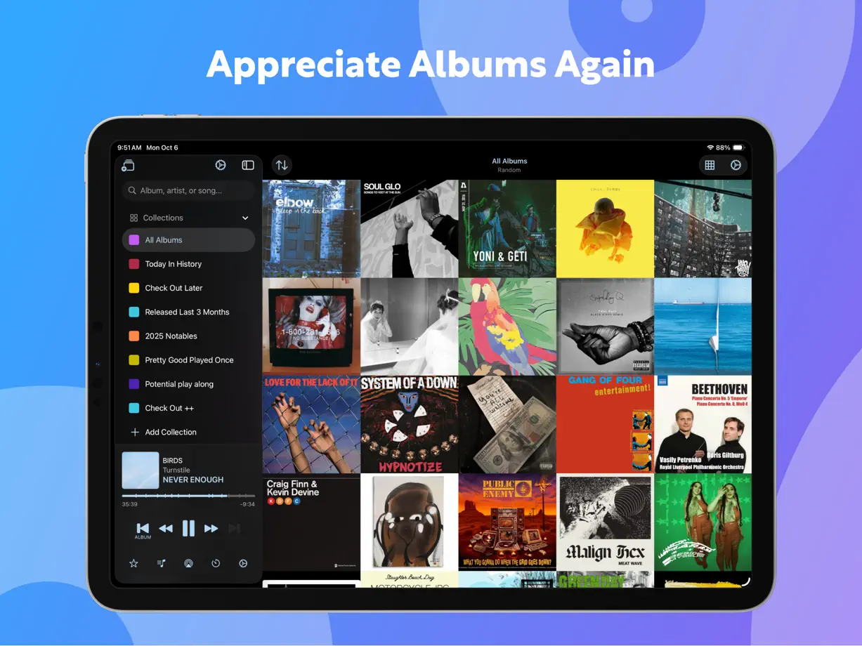 Albums iPad screenshot 1