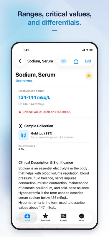 Lab Values+ Medical Reference screenshot 3 of 7