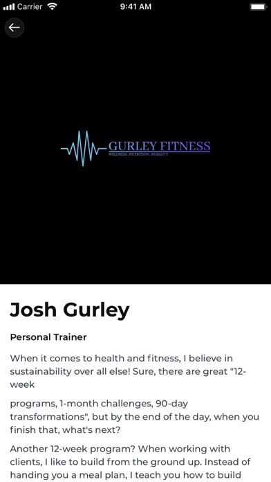 Gurley Fitness Screenshot