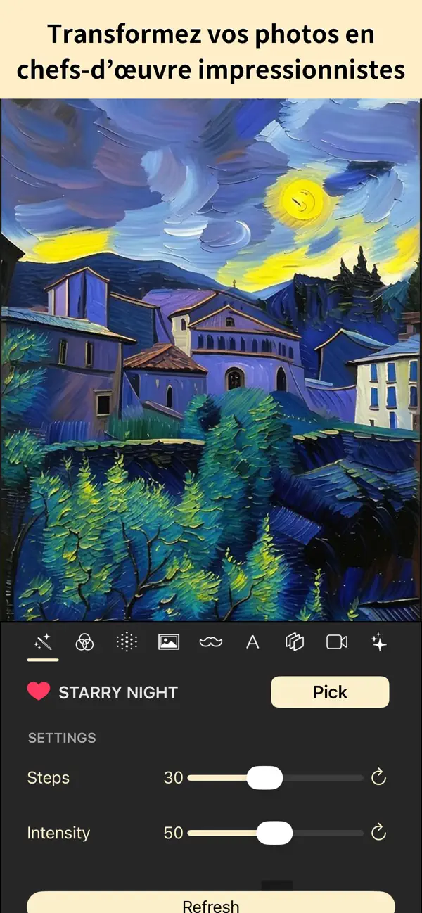 Screenshot #1 pour Peintre impressionniste IA