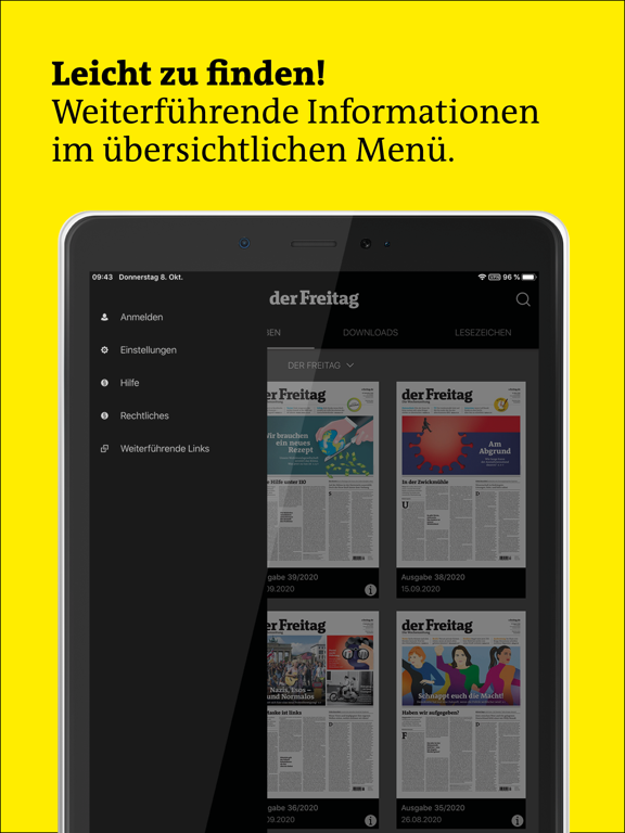der Freitag EPaper iPad screenshot 3 - News app