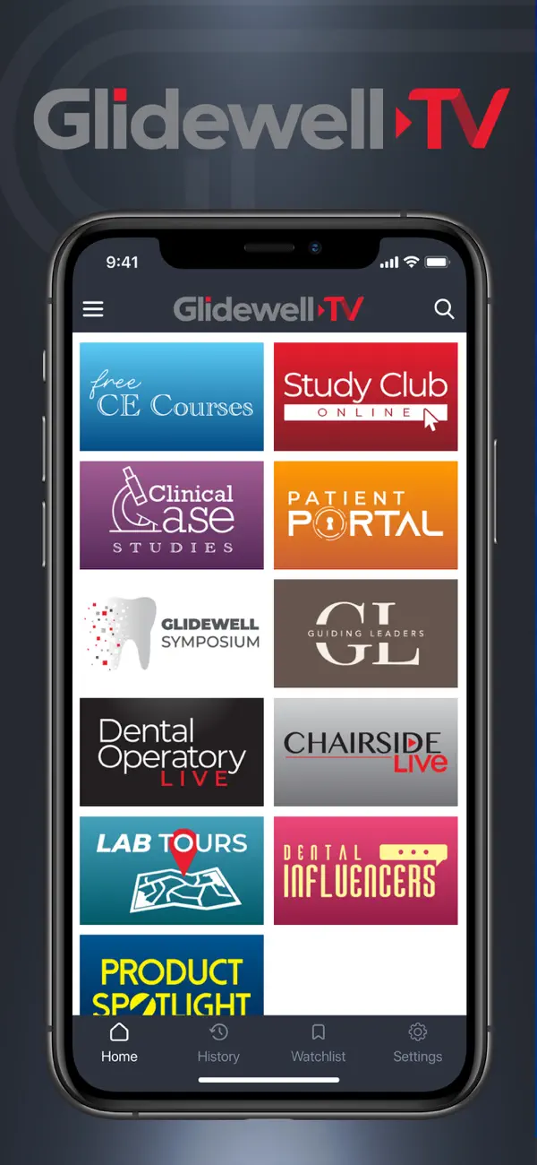 #1. Glidewell TV (iOS) By: Connected Television Group