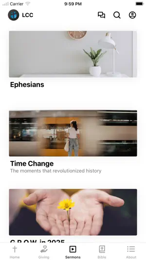 Logan Christian Church screenshot 2