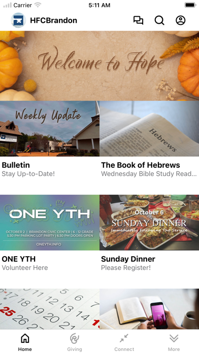 Hope Fellowship, Brandon MS Screenshot