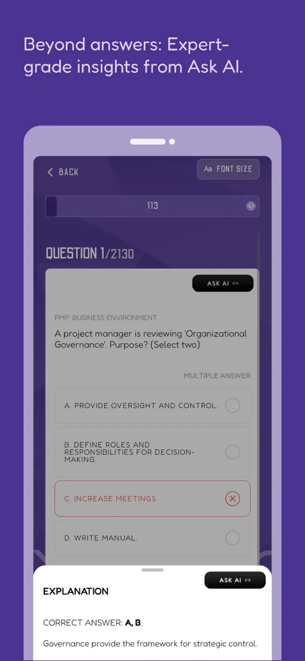 Screenshot #3 pour PMP CAPM Exam Prep: with AI
