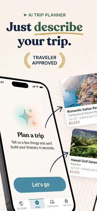 Roamly: AI Travel Planner screenshot 1 of 7