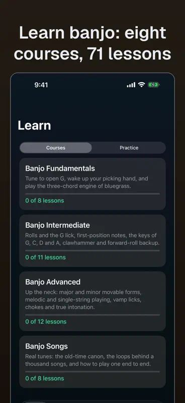 Banjo: Tuner, Chords, Learn screenshot 2 of 6