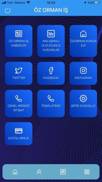 Öz Orman-İş Dijital Kimlik Screenshot