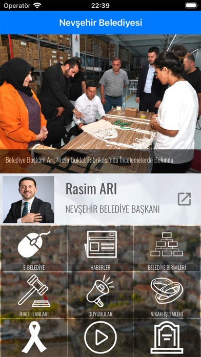 Nevşehir Belediye Başkanlığı Screenshot