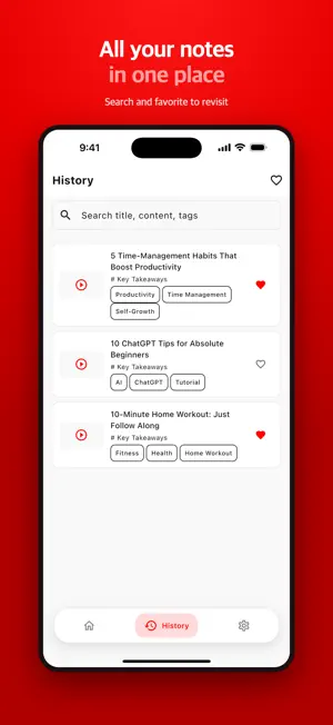 TubeNotes screenshot 2