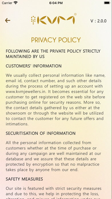 New KVM Jewellers Screenshot