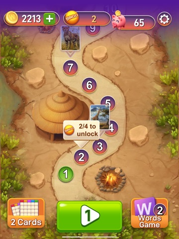 Bingo Words and Wildlife iPad screenshot