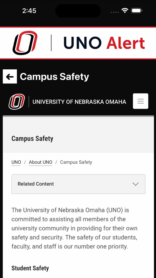 #6. UNO Alert (iOS) 由: University of Nebraska at Omaha