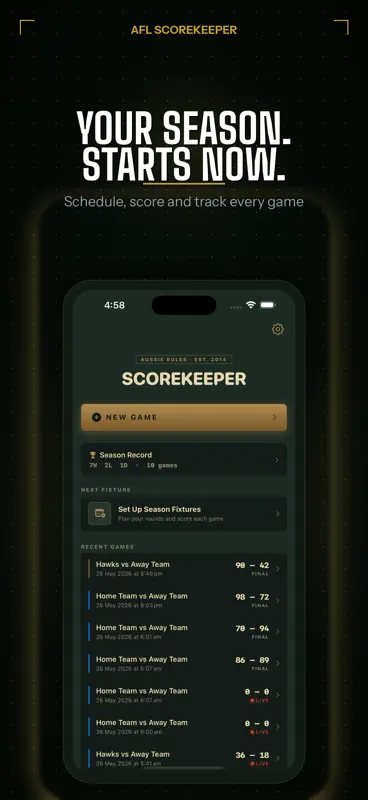 AFL ScoreKeeper: Footy Scorer screenshot 7 of 10