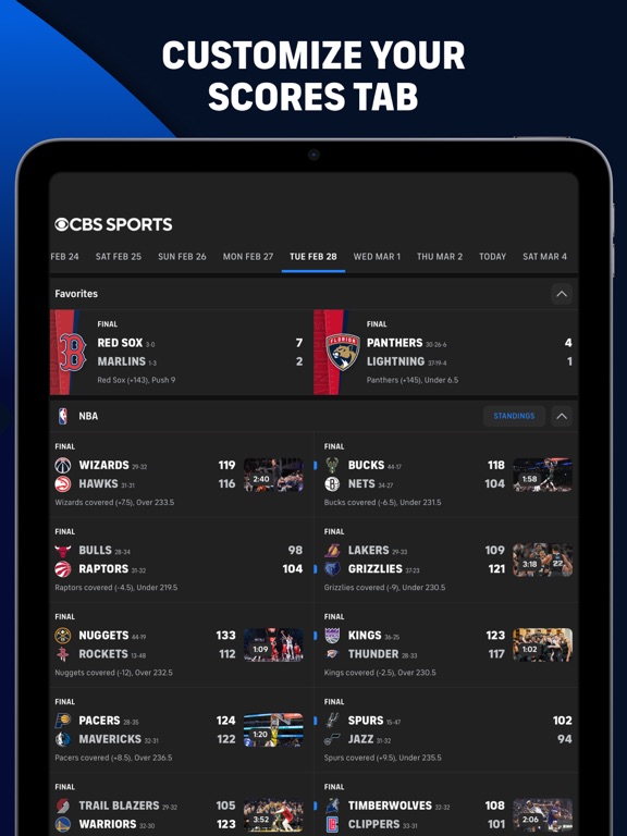 CBS Sports App: Scores & Newsのおすすめ画像4