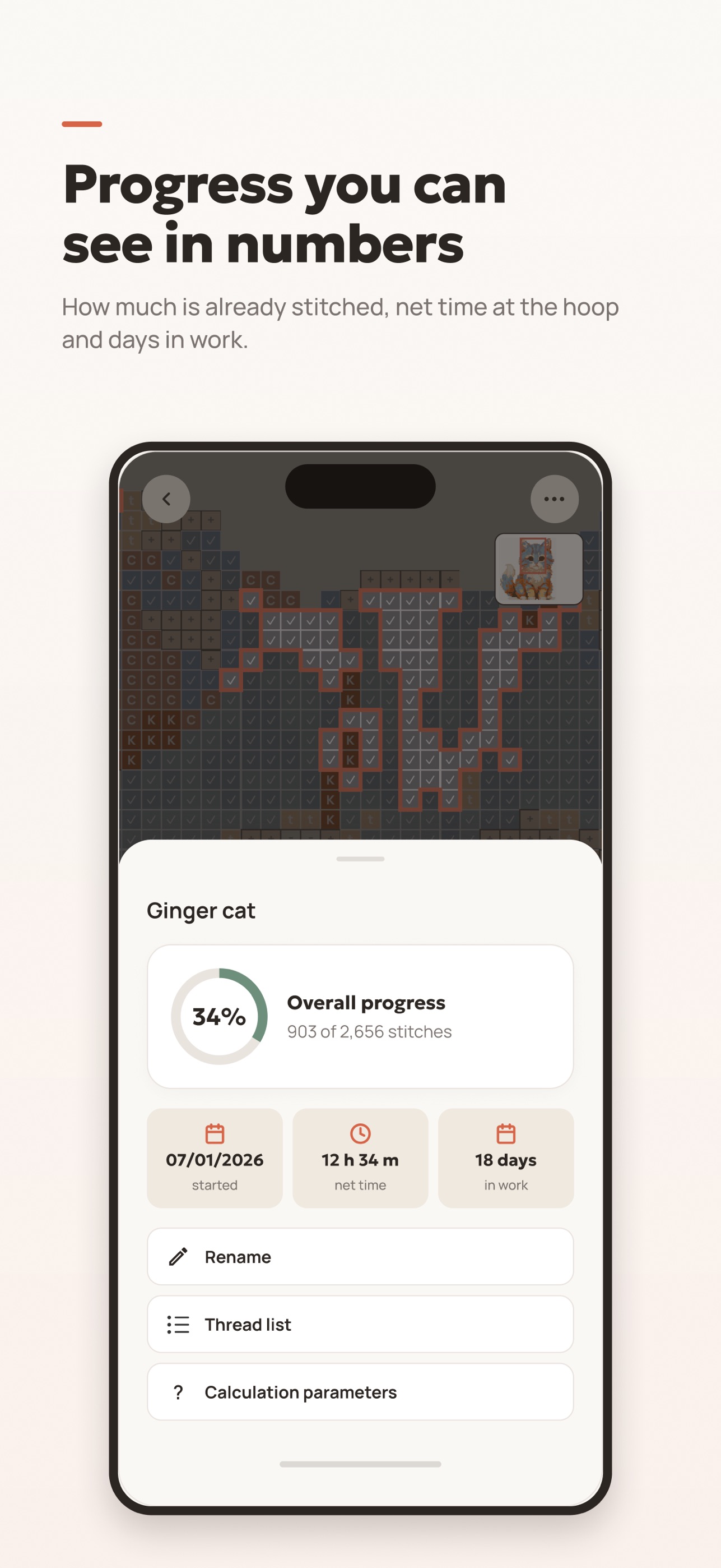 Screenshot 5 of Stitchy — cross-stitch charts