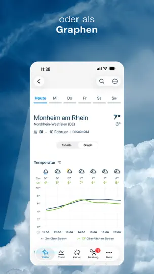 Screenshot von Agrar Wetter auf dem iPhone 3