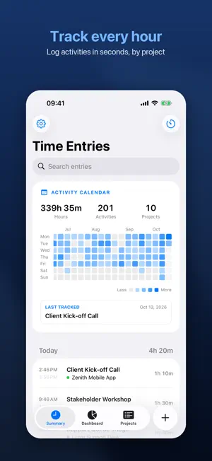 Time Tracker - Momentum screenshot 1