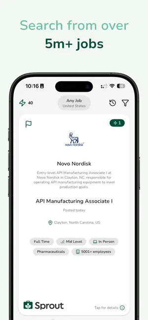 Sprout - AI Job Search screenshot 2