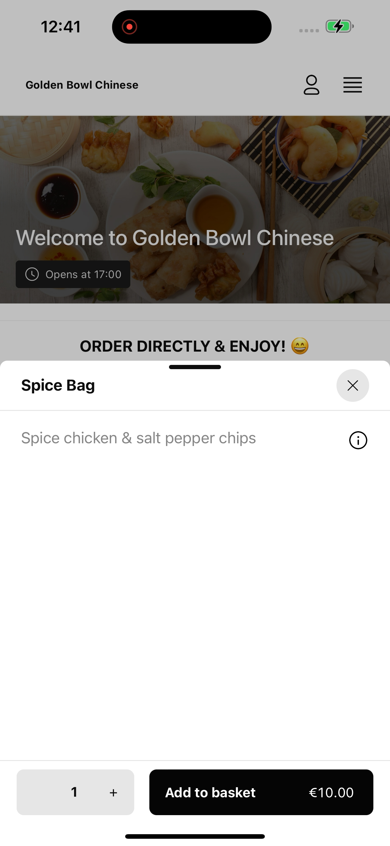 Golden Bowl Chinese Takeaway screenshot 3