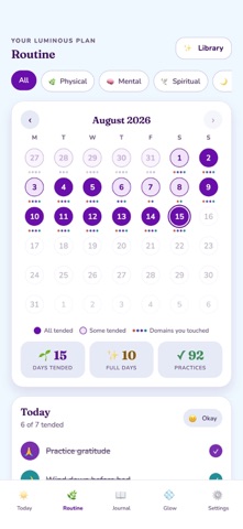 Luminous Living: Self Care Screenshot 3 of 5