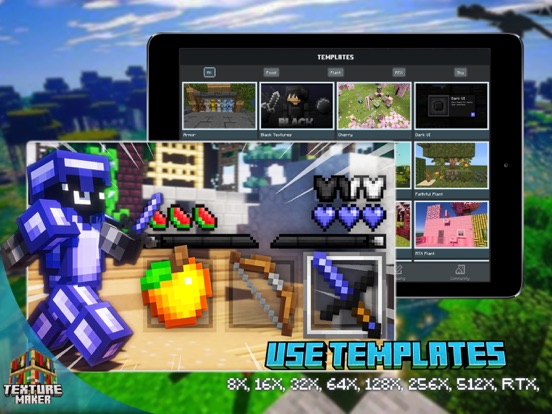 Texture maker for Minecraft PE iPad screenshot 5 - Productivity app
