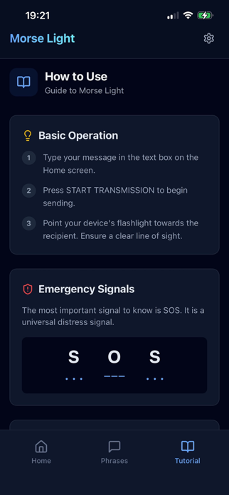 Morse Light APP Screenshot 3 of 4