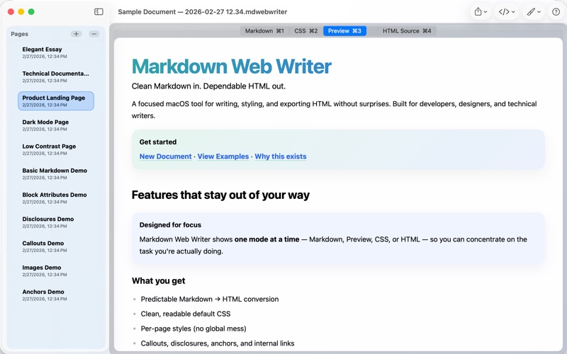 Markdown Web Writer screenshot 4