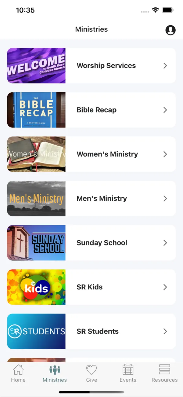 Screenshot #1 pour South Rock Christian Church