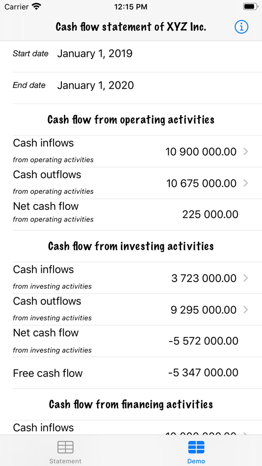 #2. Cash flow statement (iOS) 由: Olexandr Prodan