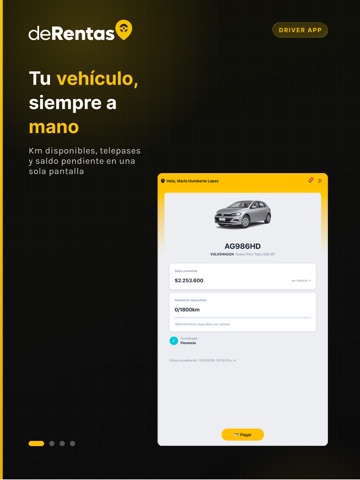 deRentas Driver iPad screenshot 1