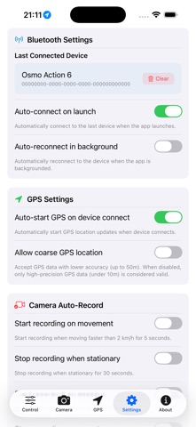 GPS for Action screenshot