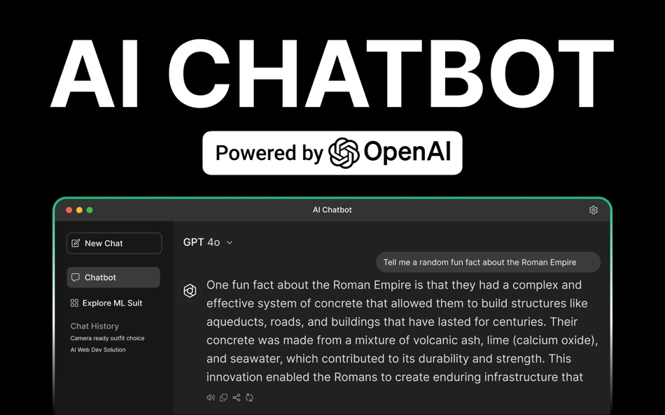 #1. AI Chatbot : Ask AI Assistant (macOS) 게시자: Aiman Batool