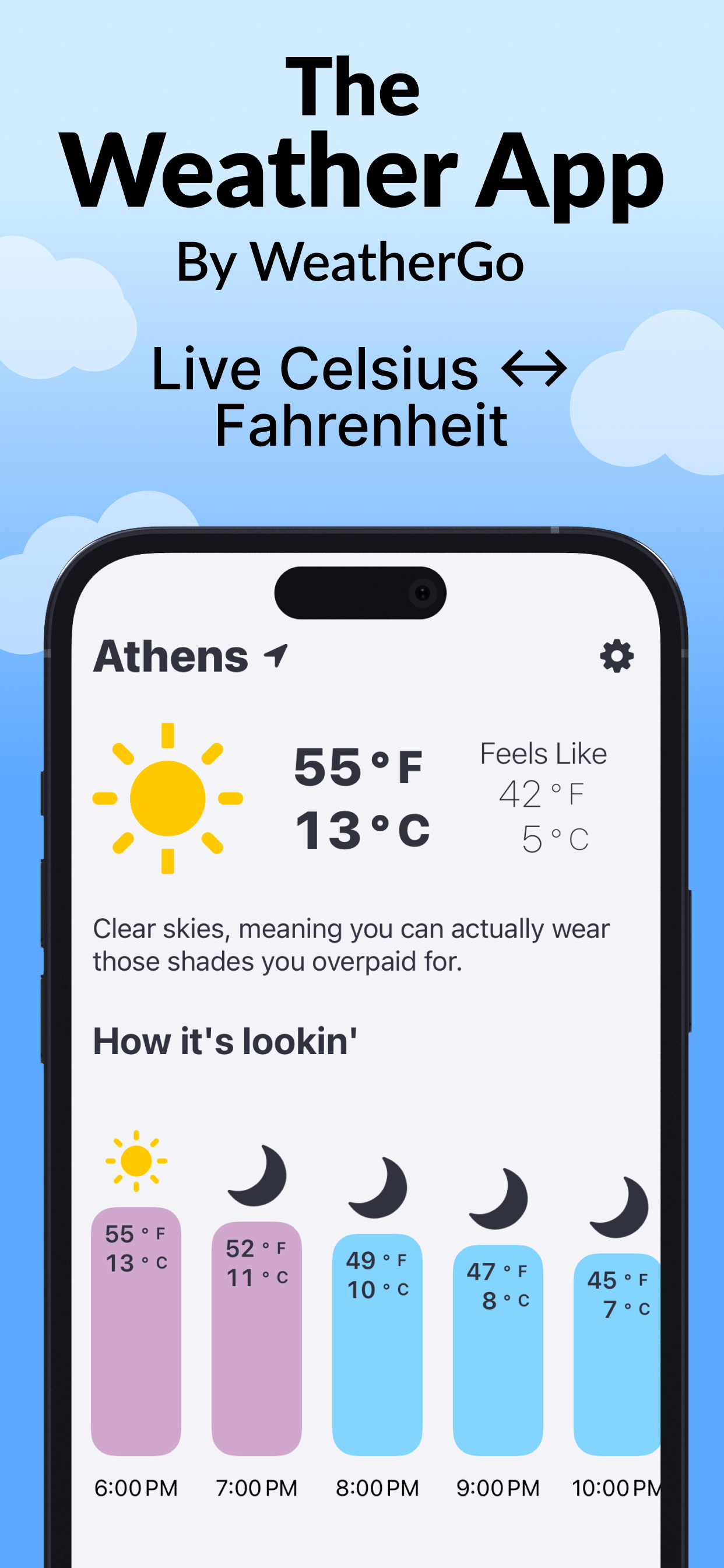 Live Weather App by WeatherGo