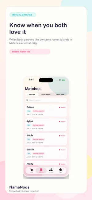 NameNods: Baby Name Match screenshot 4