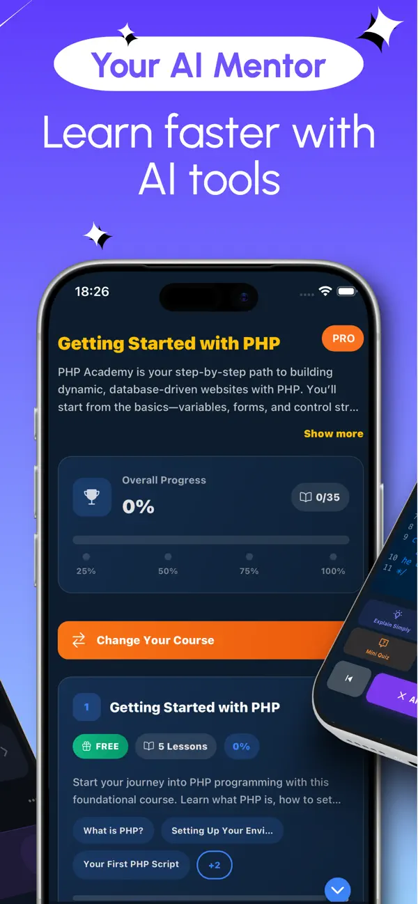 #2. Learn PHP: Code & Run (iOS) By: MEHMET CANKER (TR)