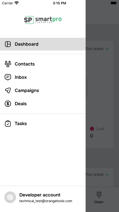 SmartPro Financial CRM Screenshot
